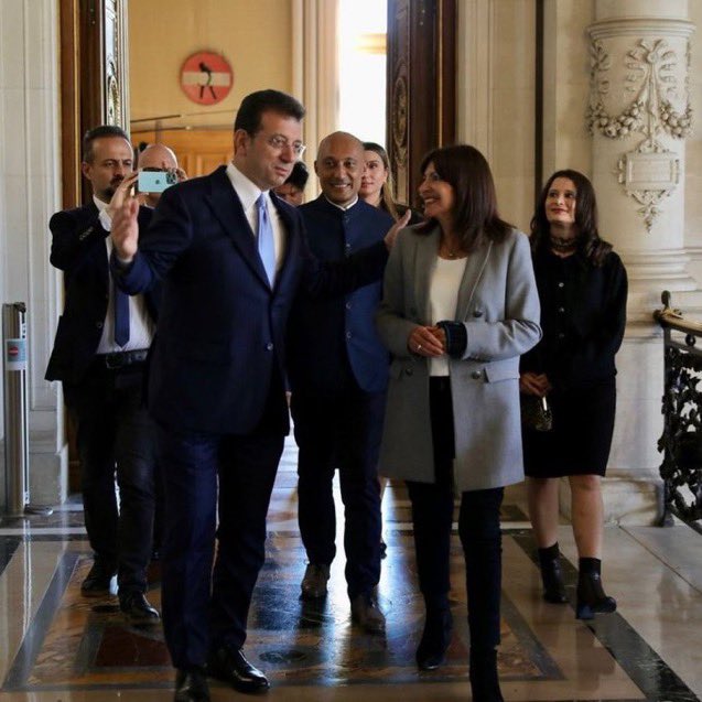 Ekrem İmamoğlu, Paris Belediye Başkanı Anne Hidalgo ile bir araya geldi.