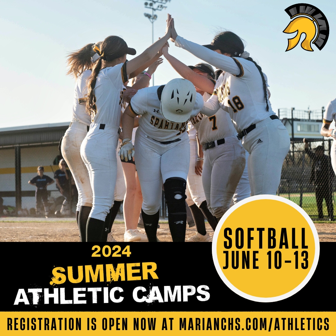 Whether your child is interested in softball, basketball, track, or fencing, there is something for everyone this summer at Marian Catholic. Visit our website to learn more about our athletic summer camps and to register today!

#CelebrateMarian