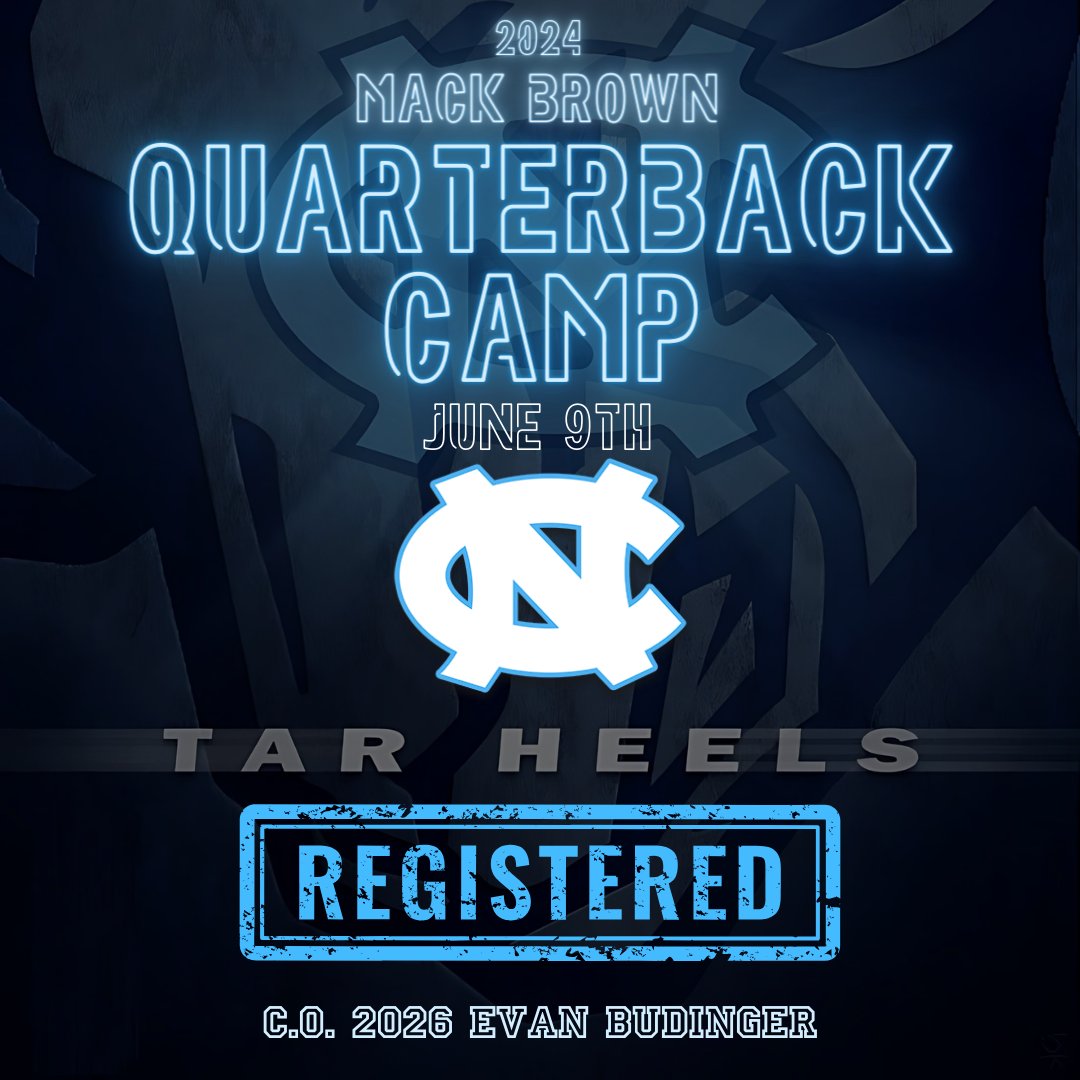 Thank you for the invitation. @UNCFootball QB camp is officially locked in for June 9th. I'm really looking for the opportunity! #UNCommon @CoachMackBrown @ChipLindsey11 @__alexwhite @dbernstein_ @julianrowecohen @_quentin_smith @RedLion_FB @RedLion_CoachKA @CoachKAnderson9…