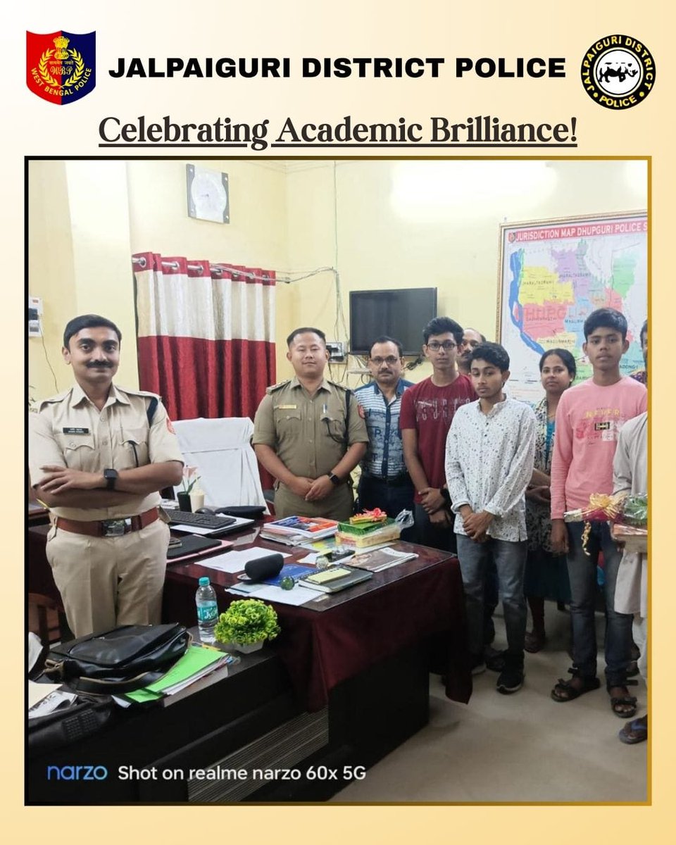 #JalpaiguriDistrictPolice 
#AcademicExcellence
#JalpaiguriProud
@WBPolice