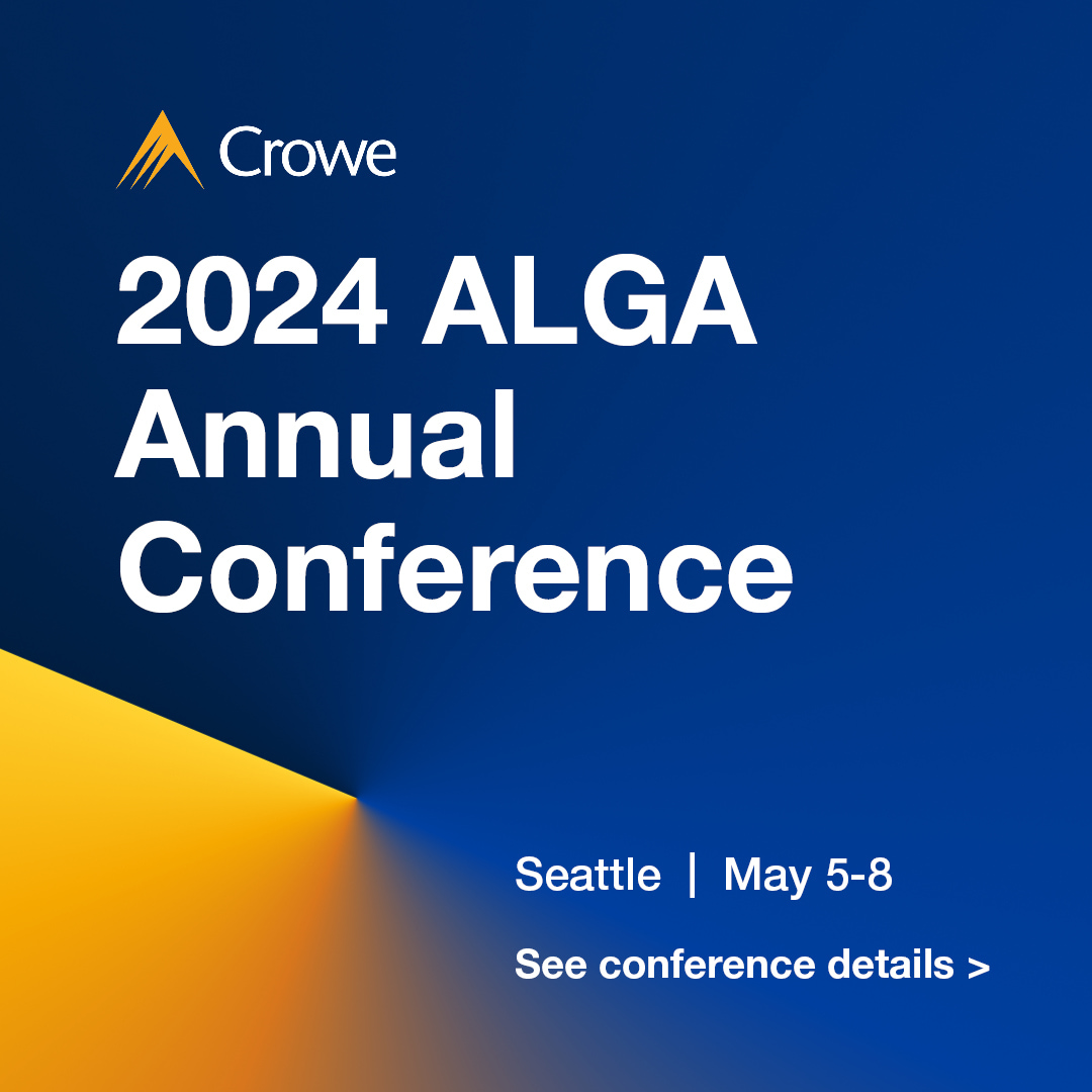 Join Crowe at the #ALGA Annual Conference. Visit our booth to learn more about our #LocalGov internal audit services. bit.ly/3JQ2Kw5