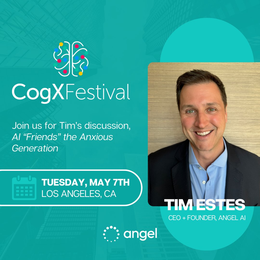 ATTN: LA! Join us at @CogX_Festival on May 7th at 10:50am for a conversation from our CEO and Founder, @twestes.