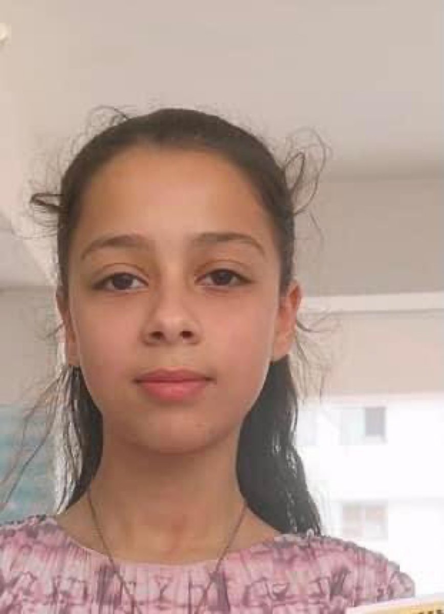 Jana Zuhair Madi, 13 years old, was killed by an Israeli sniper in cold blood. #GazaGenocide