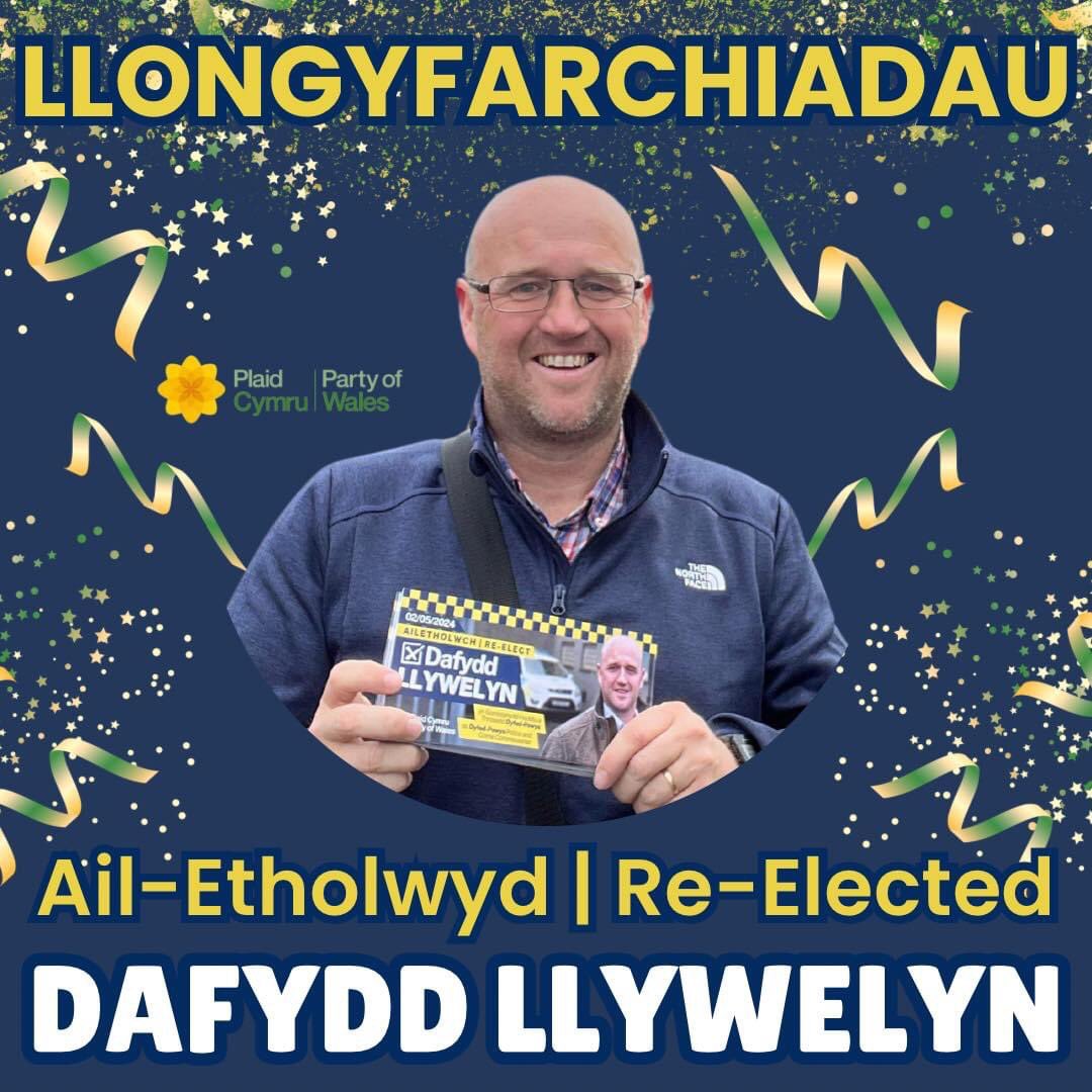 On behalf of the Llanelli constituency, congratulations to Dafydd Llywelyn on being re-elected as the Dyfed Powys Police & Crime Commisioner. Ar ran etholaeth Llanelli llongyfarchiadau mawr i Dafydd Llywelyn ar gael ei ail-ethol yn Gomisinydd yr Heddlu a Throsedd.