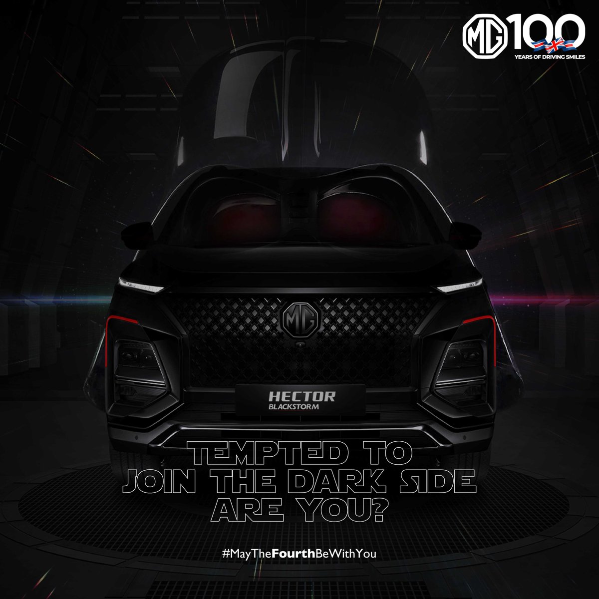 Even the force won’t be able to keep you away from wanting the MG Hector Blackstorm. Book a test drive and you will know the circle is complete. #MayThe4thBeWithYou #StarWarsDay #MGHectorBlackstorm #MorrisGaragesIndia #MGMotorIndia