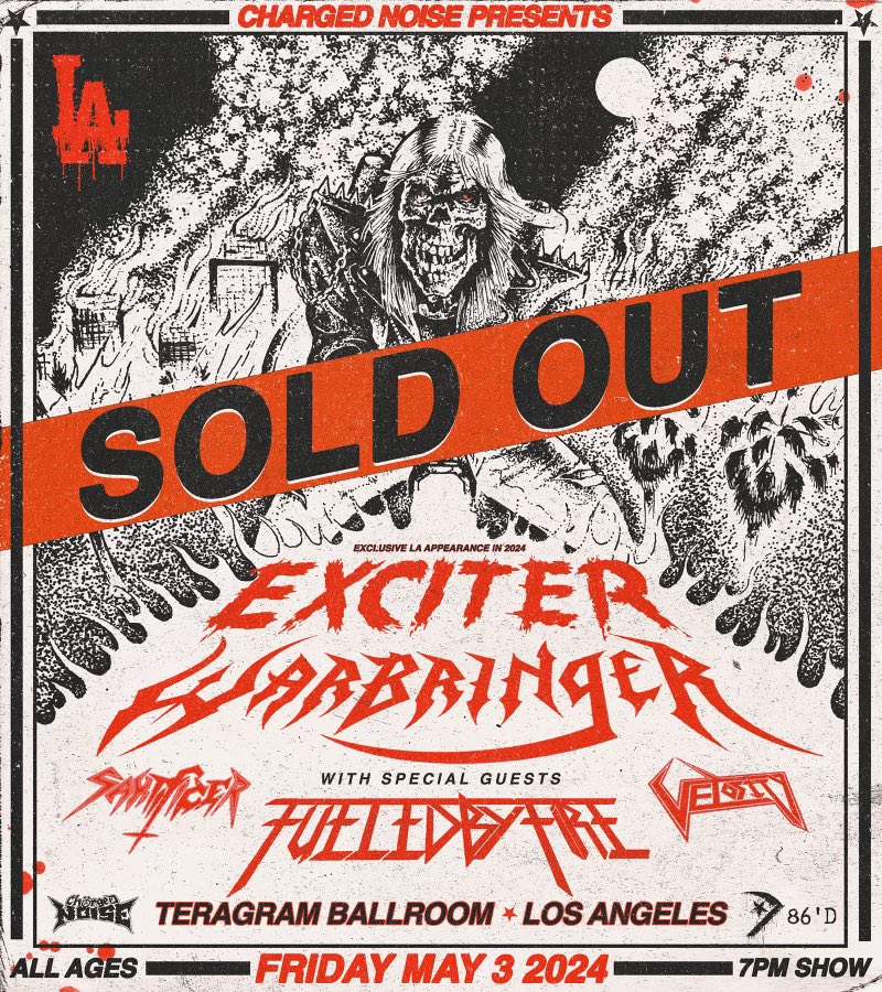 after calling this place home for almost 2 years this is the first one that feels like a hometown show. 700 tickets sold you maniacs. see you tonite LA.