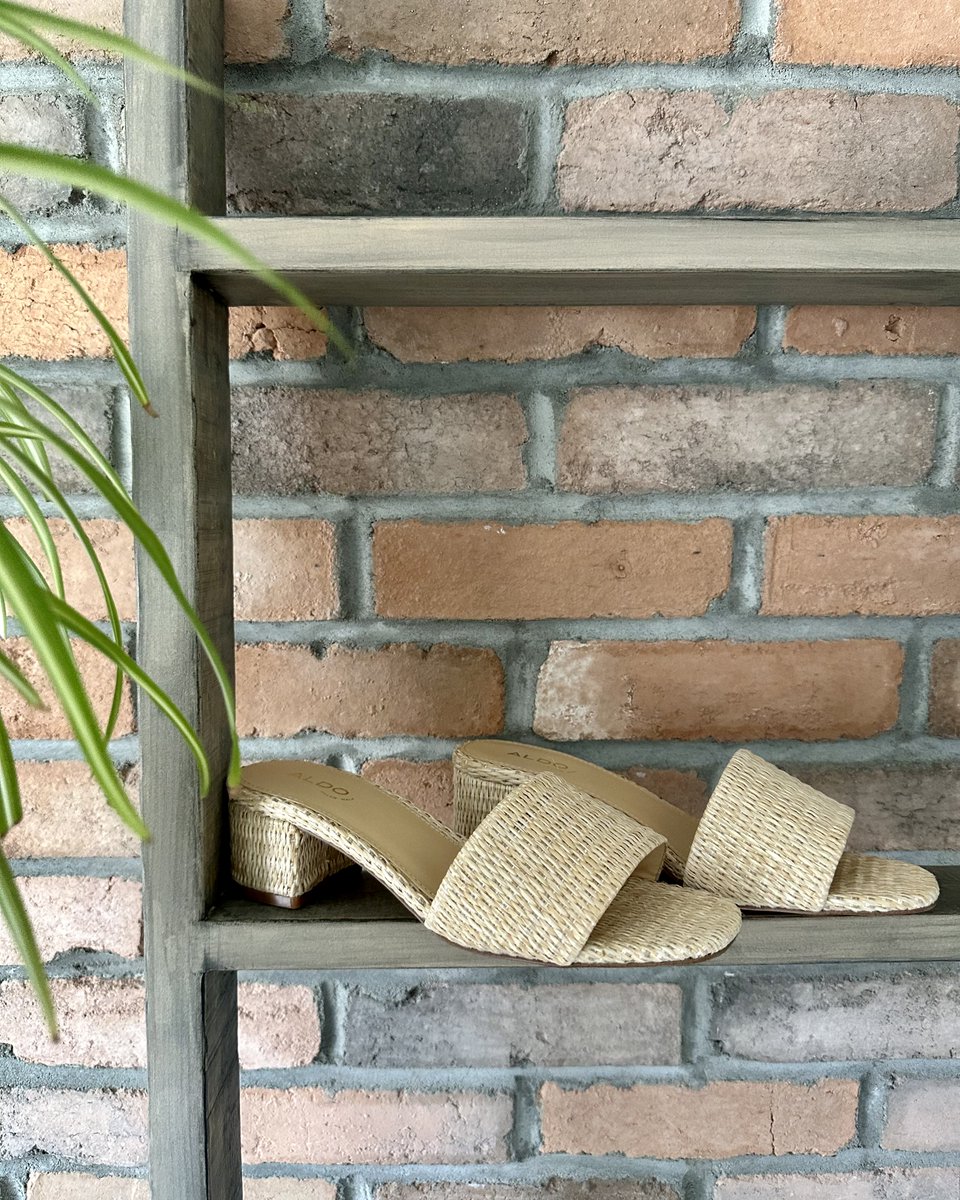 Your brunch reservation called to confirm Claudina mules in summer-ready raffia are the perfect complement to your fit. Get your pair at bit.ly/3UmCJec #ALDOShoes