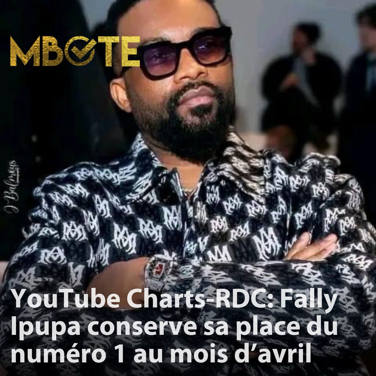 YouTube Charts-RDC: Fally Ipupa conserve sa place du numéro 1 au mois d’avril - zurl.co/j0oi