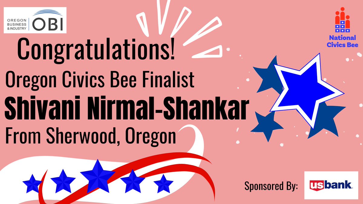 Congratulations Shivani!
#NationalCivicsBee @USCCFoundation #CivicsBuzz