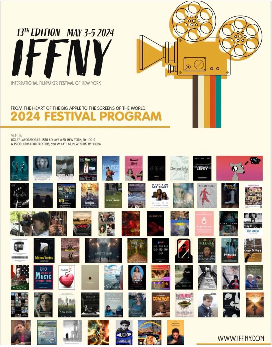 I was AD for a short film called Levity! On a long shot, it was submitted & accepted into the @iffnyfestival! So much ass was kicked making it & super proud to see it being in the line up for this weekend. If you’re in NYC, go check it out & wish the director, Robert, a HBD!