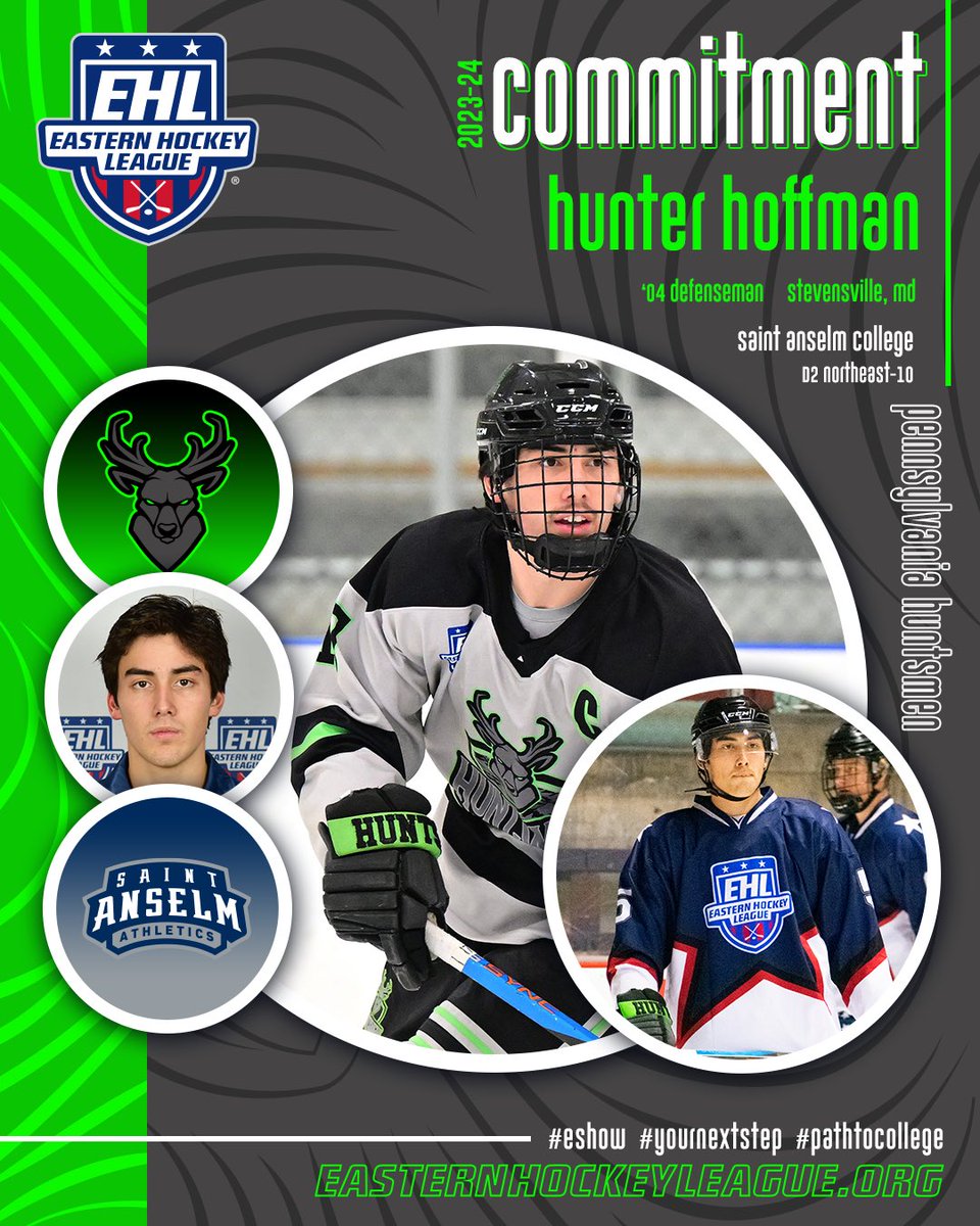 Hoffman Commits to Saint Anselm Huntsmen All-Star Captain Set to Join Hawks this Fall 🔗- bit.ly/3UoyRbb #WherePlayersComeFirst