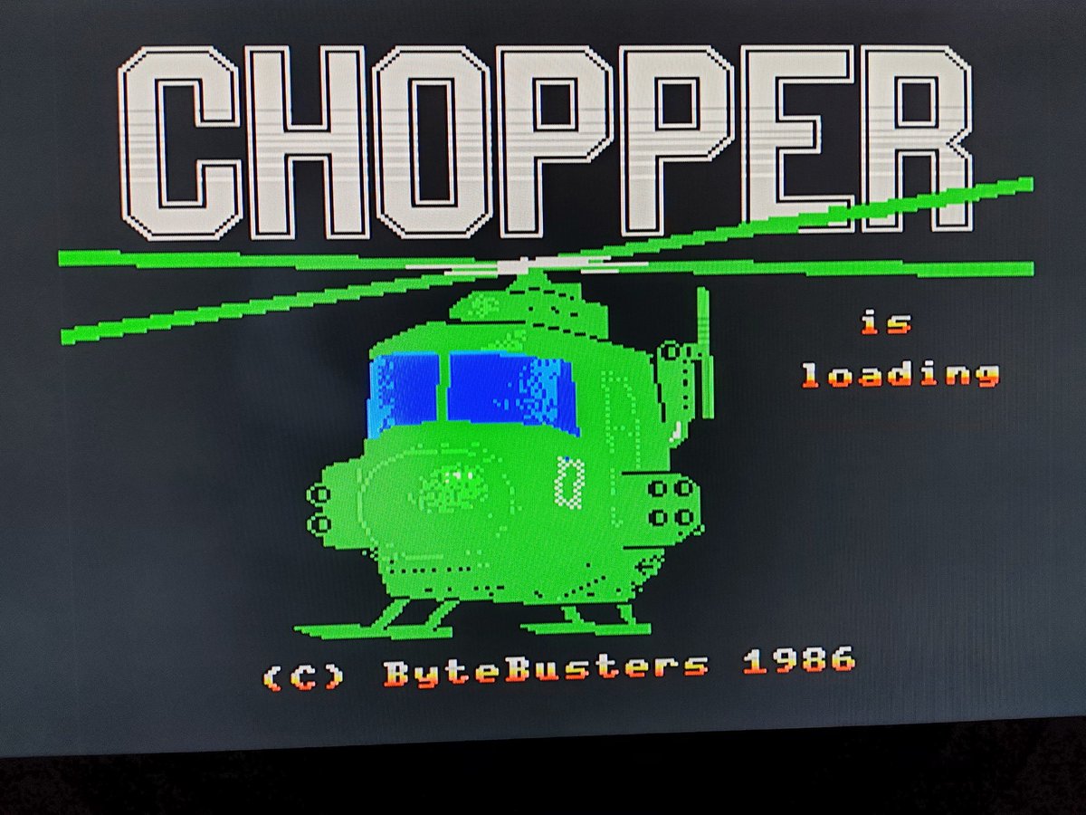 JulianDemiautte's tweet photo. @pixxell @Arunotaku @kazerlelutin Allez magnéto Serges, on essaie les rescapés des années 80.
Chopper I.
Offert en m'abonnant a MSX News. Sauf que le mag est mort dans la foulée.😭
Un Zaxxon qui passe le temps. Et on peut sauver des gens.
Eaglesoft, très bien! 👍
#MSX #Eaglesoft #ByteBusters https://t.co/UarQNOKhdB