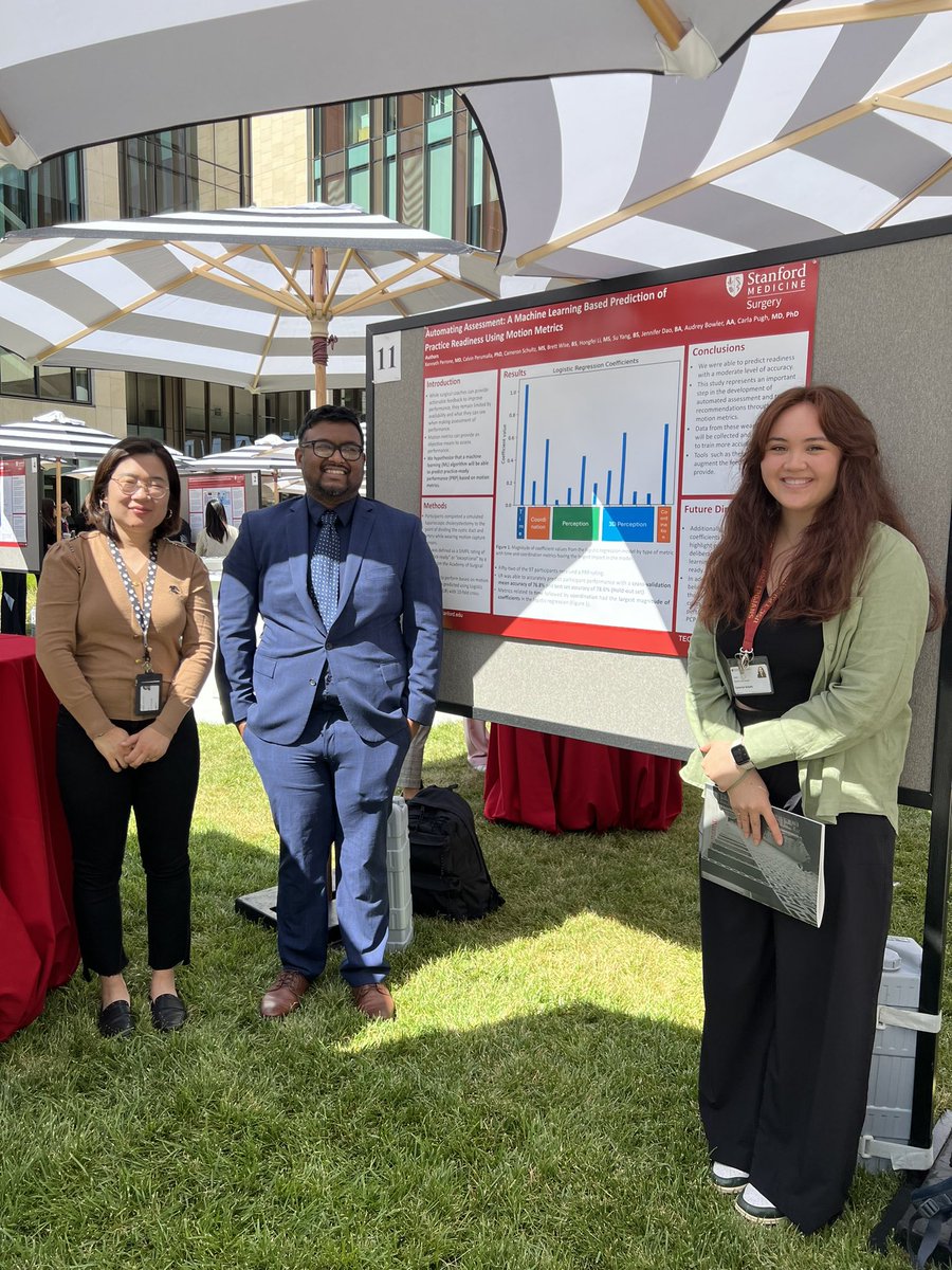 Stanford General Surgery (@stanfordgensurg) on Twitter photo Predicting expertise in surgeons’ hand movements! 🦾 By Calvin Perumalla and <a href="/TECICenter/">Technology Enabled Clinical Improvement Center</a> team <a href="/CarlaPughMDPhD/">Carla Pugh MD PhD</a> <a href="/StanfordSurgery/">Stanford Surgery</a> #Holman24 Predicting expertise in surgeons’ hand movements! 🦾 By Calvin Perumalla and <a href="/TECICenter/">Technology Enabled Clinical Improvement Center</a> team <a href="/CarlaPughMDPhD/">Carla Pugh MD PhD</a> <a href="/StanfordSurgery/">Stanford Surgery</a> #Holman24