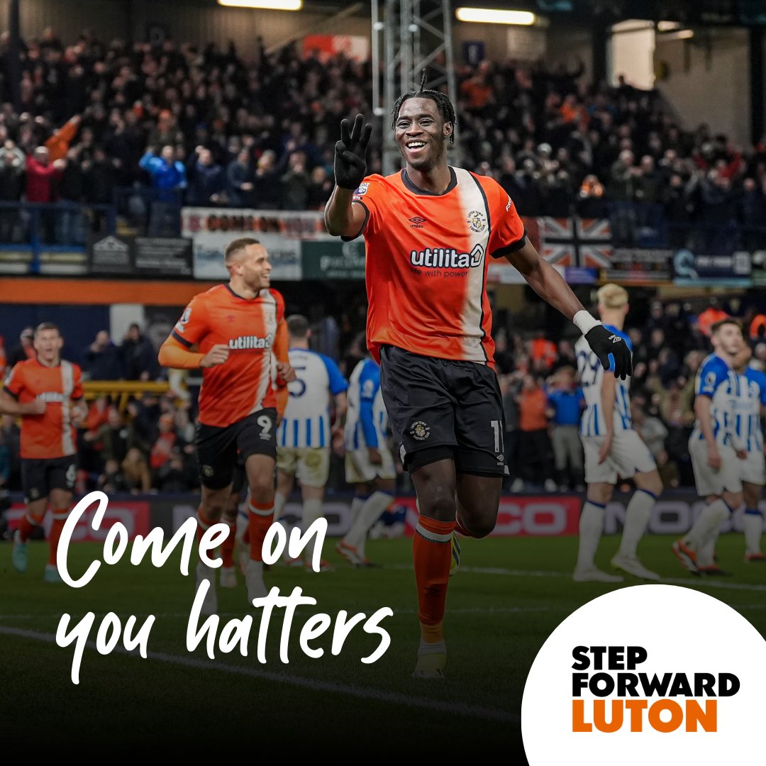 Big night tonight at Kenilworth Road 🙌 Backing our boys @LutonTown 🧡⚽