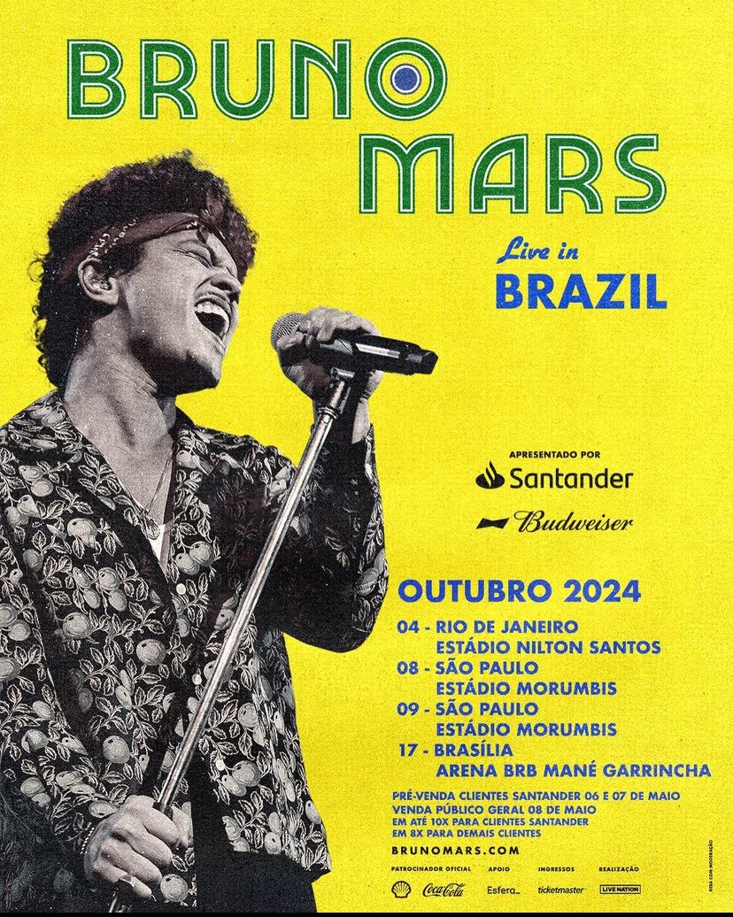 🇧🇷BRASIL Bruno Mars tweet media