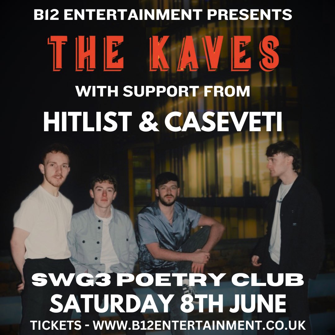 SUMMER HOMETOWN SHOW🔥 Pleased to announce we’ll be playing SWG3 POETRY CLUB on Saturday 8th June with support from @Hitlistaberdeen & caseveti Tickets on sale now from our bio, come help us sell this out and make it a mega night🖤