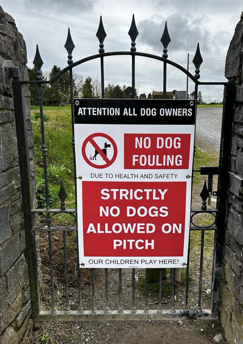 Please ensure no dogs are allowed on our pitches as dog fouling is a serious health hazard to our children. Thank you for your cooperation.