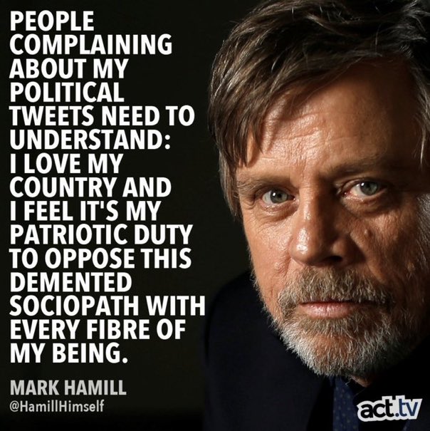 Do you agree with Mark Hamill 💙....