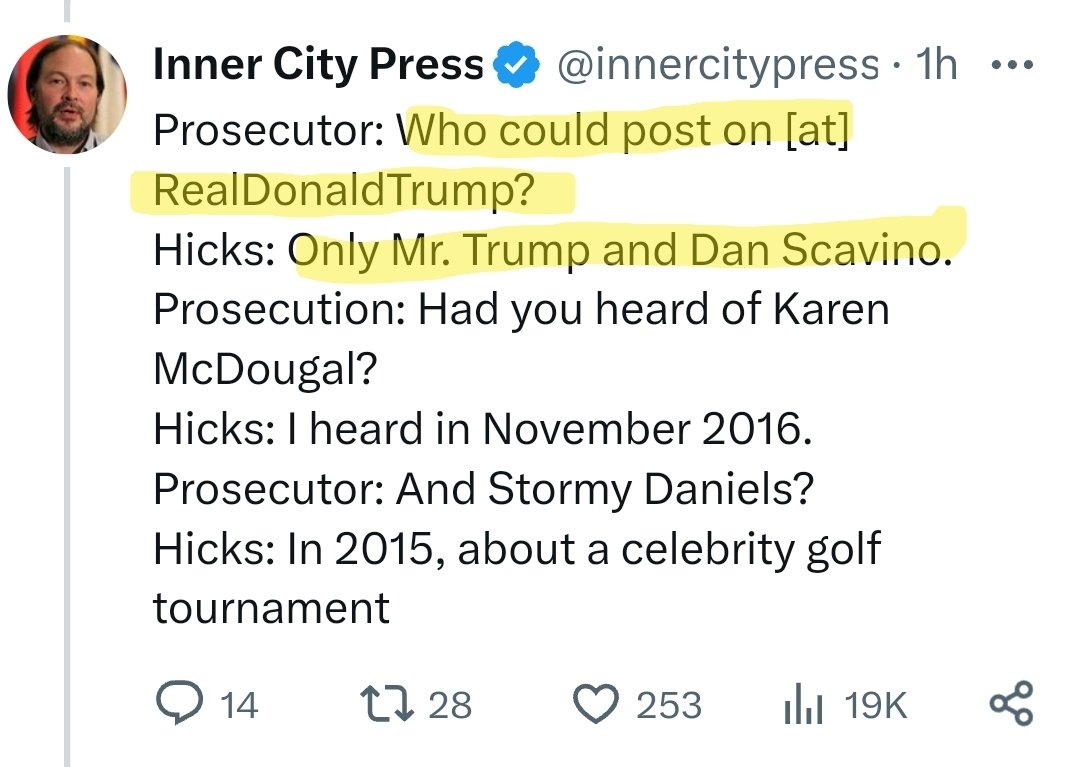 Hope Hicks confirming what @DanScavino already told us. (h/t @TruthSeekingRed)