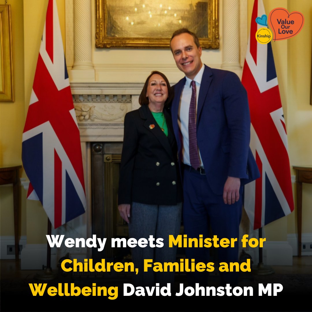Wendy, a grandmother #KinshipCarer from Eastbourne, was recently invited to attend an event at @10DowningStreet to celebrate her nomination as a Children's Community Champion, along with other nominees. @educationgovuk