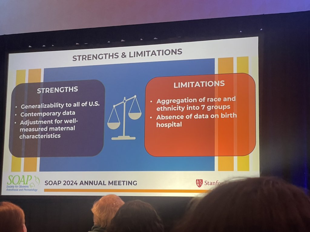 Results: Labor neuraxial analgesia use was less pronounced n every group compared to non Hispanic white patients #SOAPAM2024 @Stanford_obanes #OBAnes