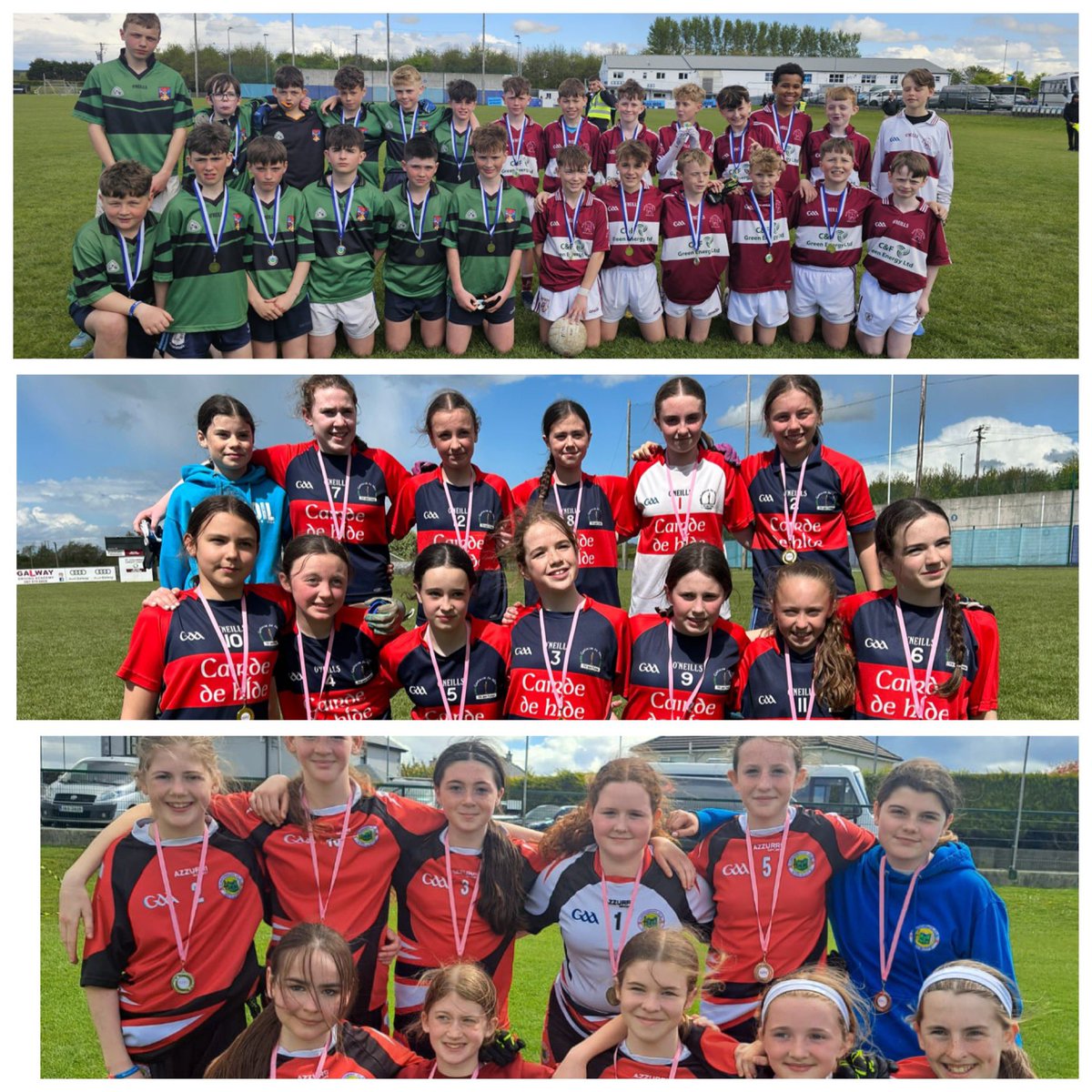 🎉 Huge shoutout to the 260+ primary school kids who competed in the TY Primary School Blitz at Oranmore GAA Pitch! 21 teams, 51 thrilling games, big wins for Athenry Boys School & Gael Scoil de Hide 🏆 Thanks to all schools & TY students for a fantastic event! #SchoolSports