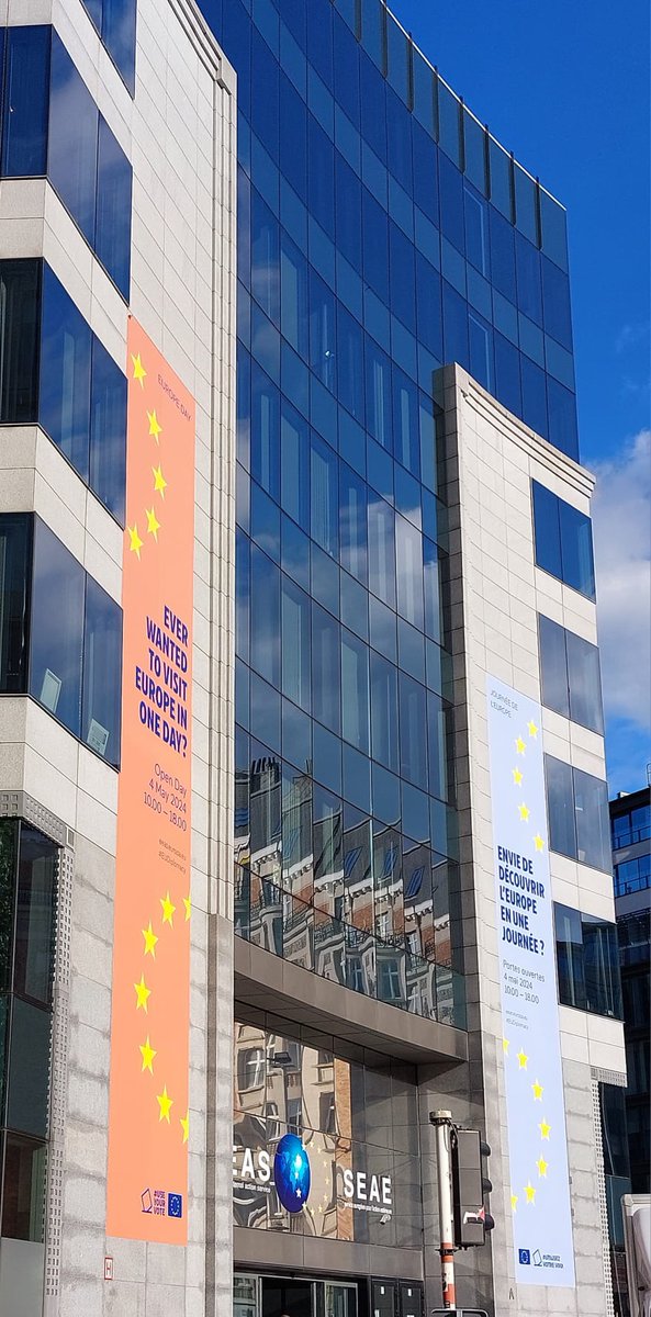 In less than 24 hours the doors of the @eu_eeas will open to welcome  you to a day of discovery, activities, knowledge of #EUDiplomacy and fun.

Don't miss the 2024 #EUOpenDay!