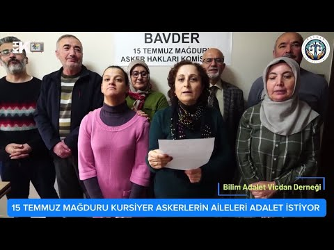 'Akıncı Üssünde oğlumun da içinde bulunduğu 14 kişilik kursiyer teğmen grubu eğitime hemen başlayamadı. Dolayısıyla burada henüz bir mesai yapmamışlardı. 15 Temmuz 2016 günü, üstleri tarafından 'terör tatbikatı' olduğu gerekçesi ile++

KursiyerTeğmenlere Özgürlük