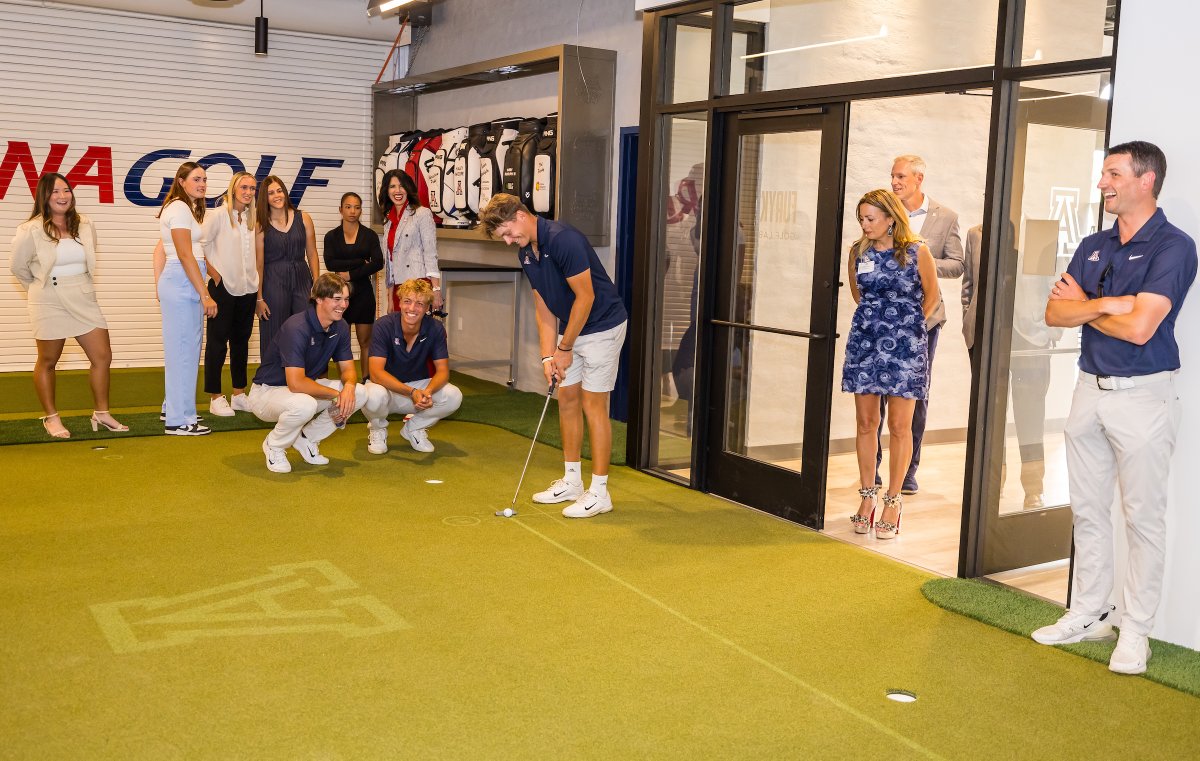 The Thunderbirds 🤝U of A The brand-new William M. 'Bill' Clements Golf Center is officially open. The Thunderbirds are proud to be a part of this state-of-the-art golf facility which is now the new home for men’s and women’s golf at the University of Arizona.