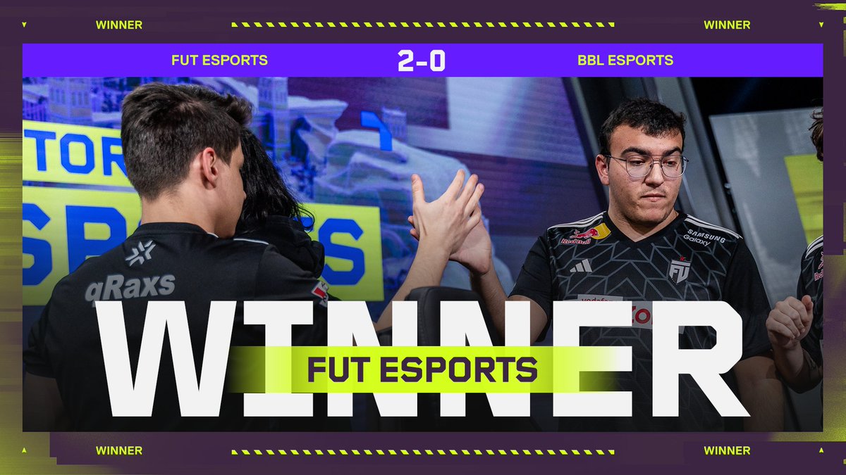 FUT TAKES THE TURKISH DERBY! 💪 @FUTesportsgg secures a decisive 2-0 victory against @BBL_esports and claiming the first place in the Group Omega!