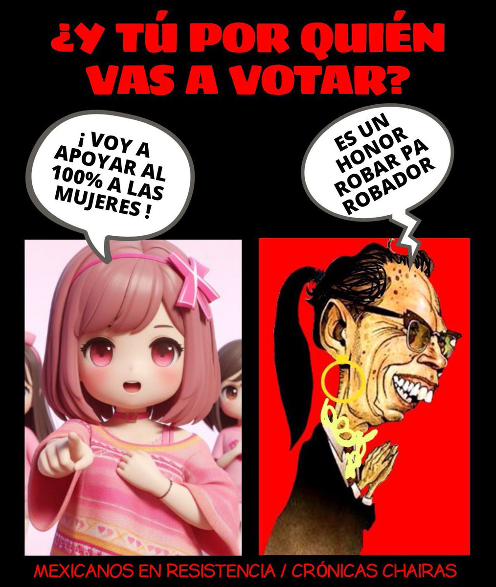 Se imaginan a López Obrador mandando iniciativas a través de Claudia Sheinbaum desde Palenque?… Se imaginan 6 AÑOS MÁS con mañaneras pero con la desangelada lagartija?… 6 años con un gobierno corrupto, incompetente, insensible, MALO?!! HAY QUE SALIR A VOTAR!! 🙏 #Xochitl2024