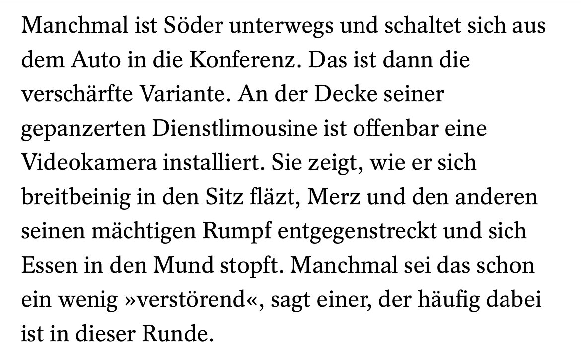 Glaube der Macht-Söder und der Meme-Söder verschmelzen so langsam tatsächlich zu einer Person (aus: spiegel.de/politik/deutsc…)