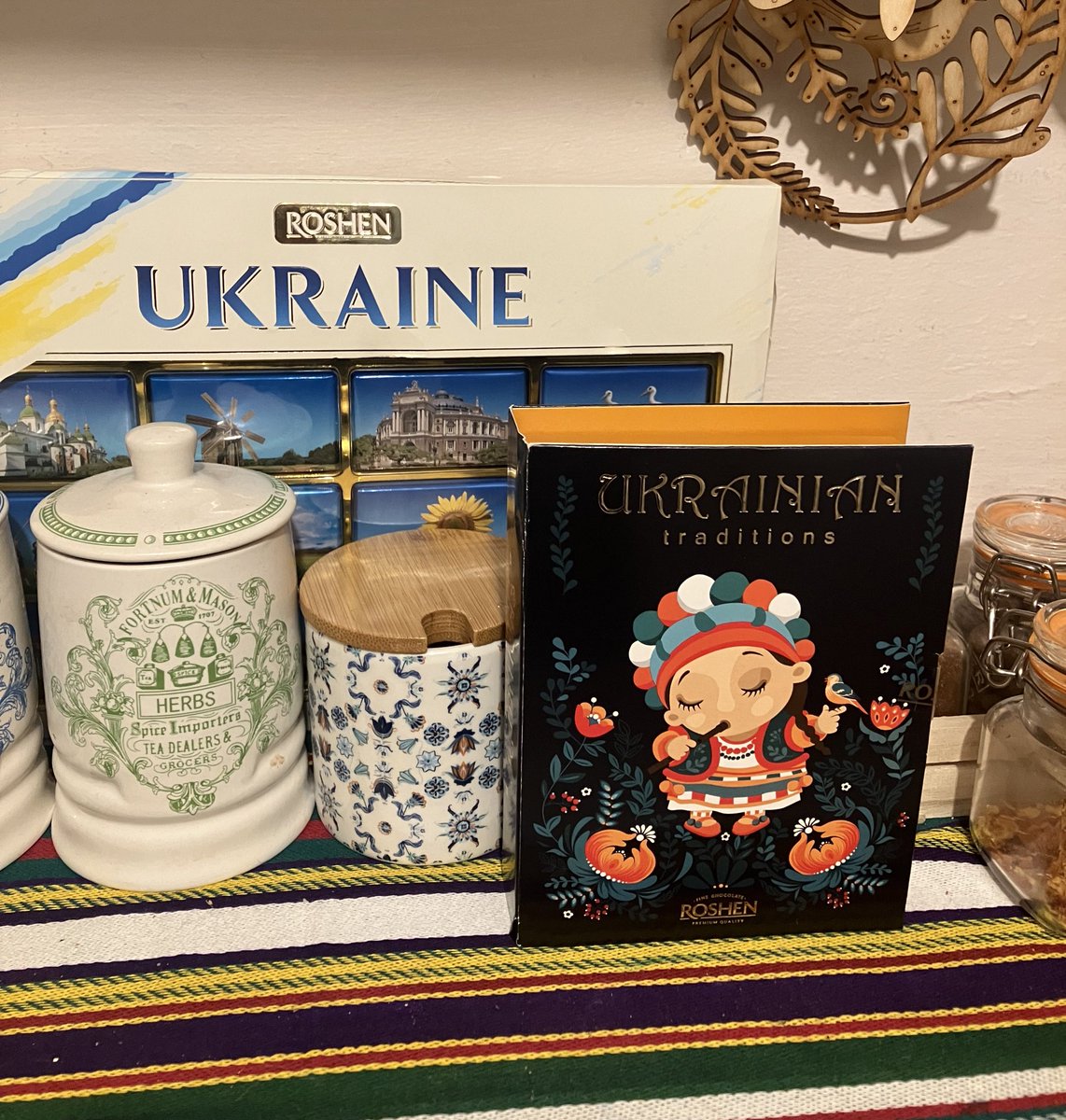 Cracked (it’s been a long week) and opened the Ukrainian chocolates I bought in Odesa