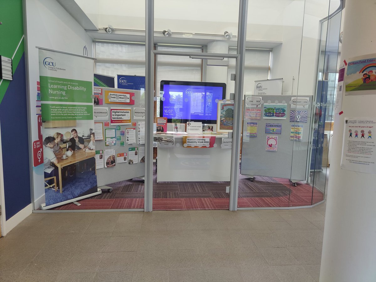 AdamRossNurse's tweet photo. Getting ready for Learning Disability Week at GCU! #ScotLDWeek24 #ChooseLDNursing https://t.co/pR1sp9XRWF