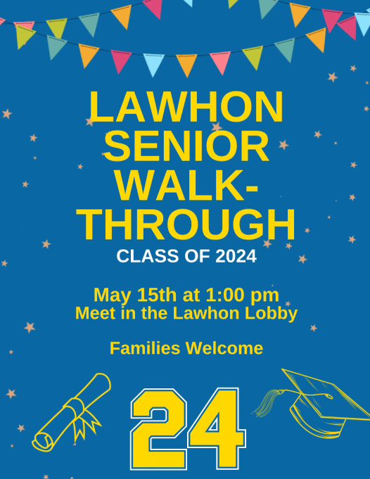 LawhonTPSD's tweet image. Lawhon senior walk-through will be May 15th at 1pm!!! We cannot wait and are so excited 💙💛 #tpsd