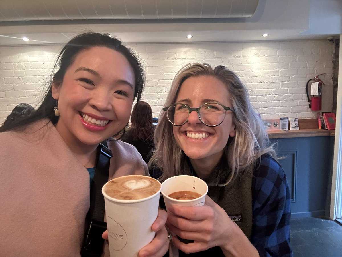 kimmythekidney's tweet photo. Exploring Toronto with my amazing co-fellow @em_frierson and adopted IU fellow Evan! #dumplingParty #TheDailyDoseCoffee #JuicyDumpling #PAS2024 @BCMPedsRenal https://t.co/8pKthHbBkg