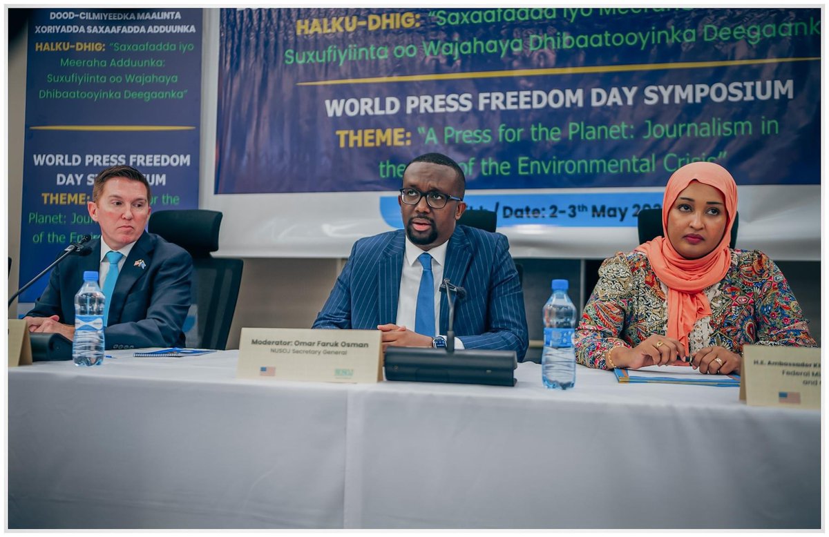 ening of the World #PressFreedom Day Symposium held in Mogadishu, #Somalia! #WPFD2024 #Somalia #WorldPressFreedomDay @US2SOMALIA @UKinSomalia @KhadijaMakhzumi @faaraxsheekh @souefmo_elamine @IFJGlobal @UnescoEast