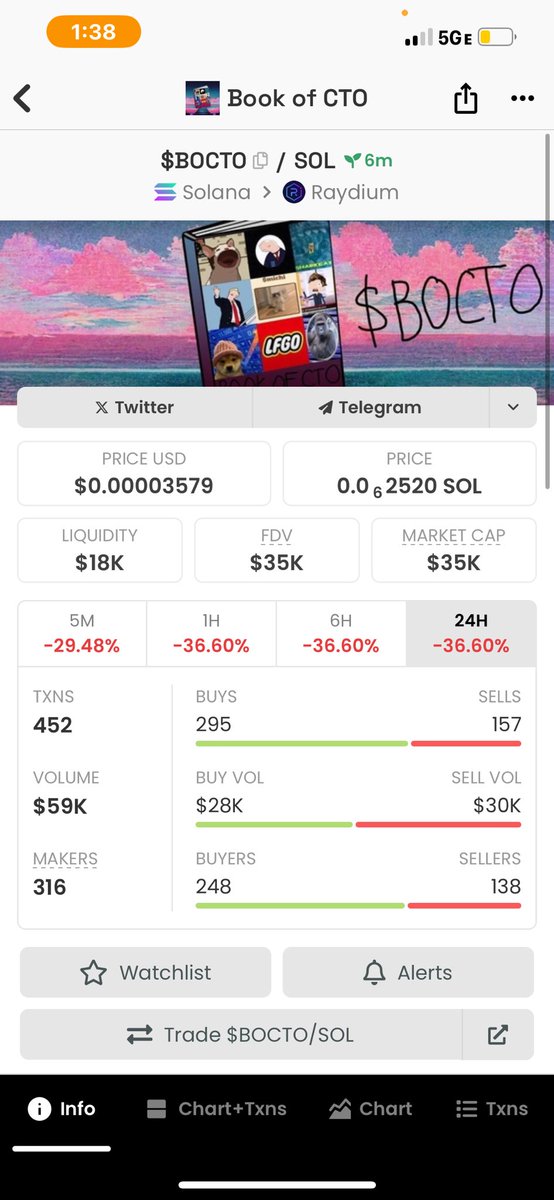 WE ARE LIVE ON RAYDIUM !!!! $BOCTO🚀🚀🚀🚀