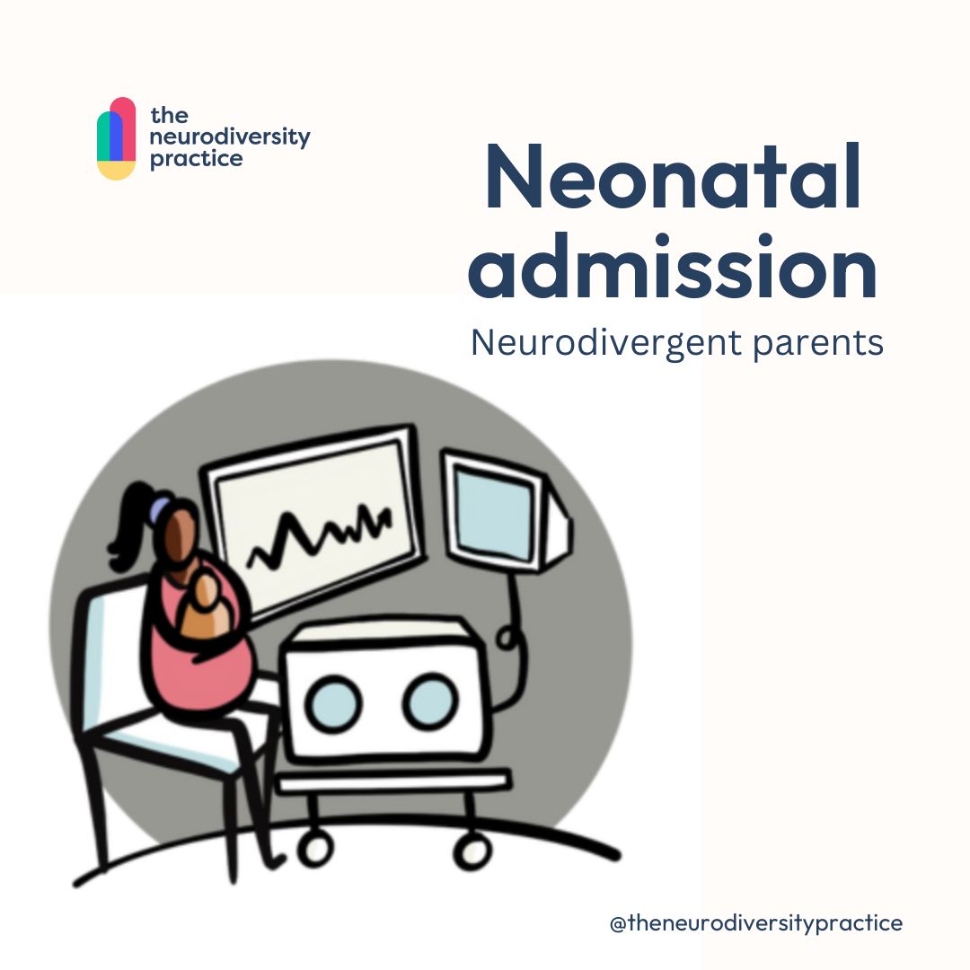 Neurodivergent parents have a unique emotional journey during a neonatal admission. Struggles with beeping monitors, ward smells, medical jargon, expressing own needs & managing emotions when observing a baby in distress can be very hard. #MaternalMentalHealthAwarenessWeek