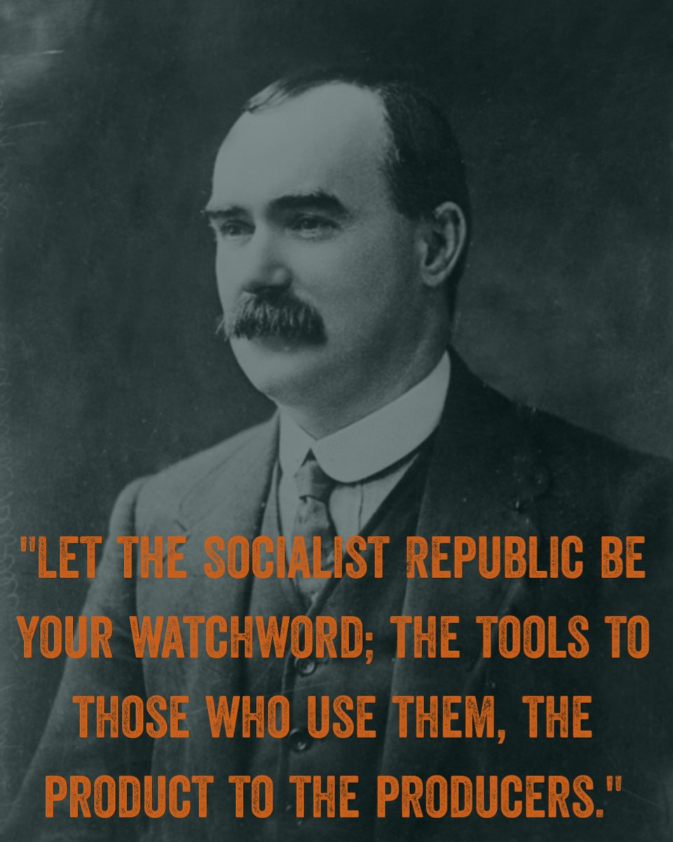 'Let the Socialist Republic be your watchword; the tools to those who use them, the product to the producers.'

James Connolly, 1899

#jamesconnolly
#irishrepublican
#marxist