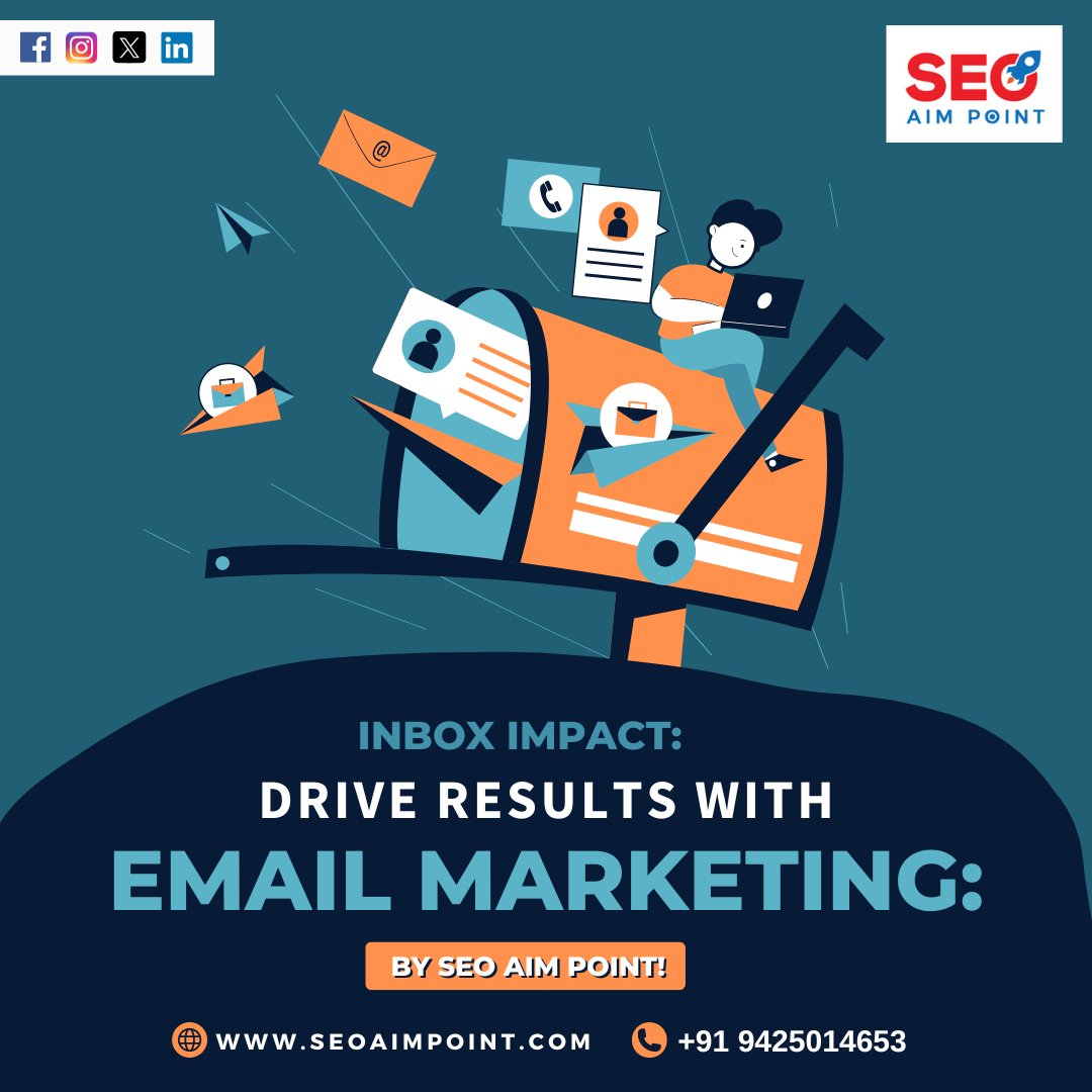 📧Let's boost your brand's visibility and engagement together! Contact us to learn more.

#EmailMarketing #SEOAIMPoint #DigitalMarketing #EmailMarketingStrategy #TargetedCampaigns #PersonalizedEmails #EngagingNewsletters #DripCampaigns #BrandVisibility #EffectiveMarketing