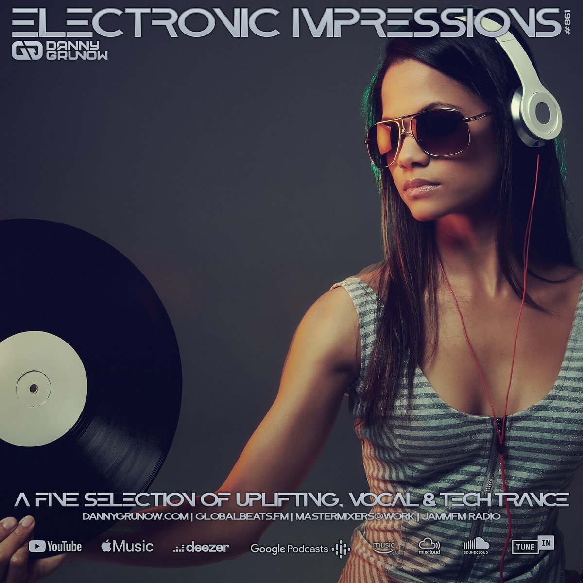 Welcome back #Trancelovers

Are you ready for new & exclusive music? Get ready for #861 of Electronic Impressions, live on Youtube 6PM CET: youtu.be/Ob7Pg7hqomI

Hope you can tune in, so enjoy the music.

#Trance #Trancefamily #UpliftingTrance #VocalTrance #TechTrance
