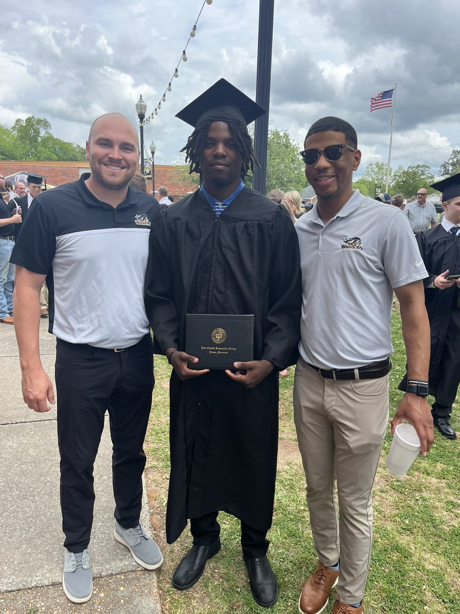 ECCCBasketball's tweet photo. Demarcus Powe just added himself to the list of graduates that we have this year❕ Polo is sharp and driven and will continue to succeed wherever his journey leads him. #WarriorStrong https://t.co/nw7yyC7EHv