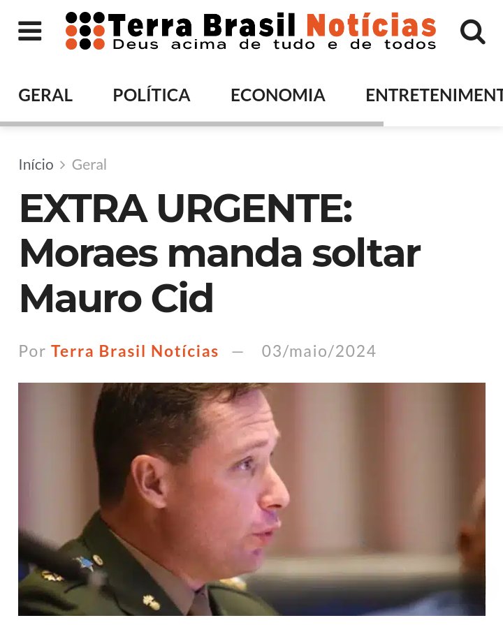 URGENTE: Alexandre de Moraes mandou soltar, o tenente-coronel Mauro Cid, ex-ajudante de ordens do presidente Bolsonaro. Não existe qualquer acusação de Mauro Cid contra o presidente Bolsonaro.