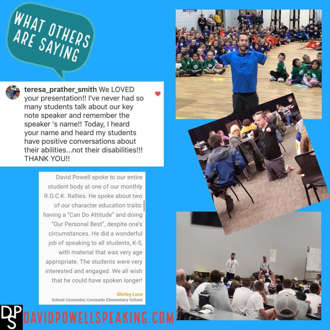 The start of the 2024 school year is right around the corner!! Does your school want some inspiration to start the year off right! If so, let’s chat!! davidpowellspeaking.com 
#speaker #motivationalspeaker #schools #highschool #middleschool  #davidpowellspeaking  #stayinthegame