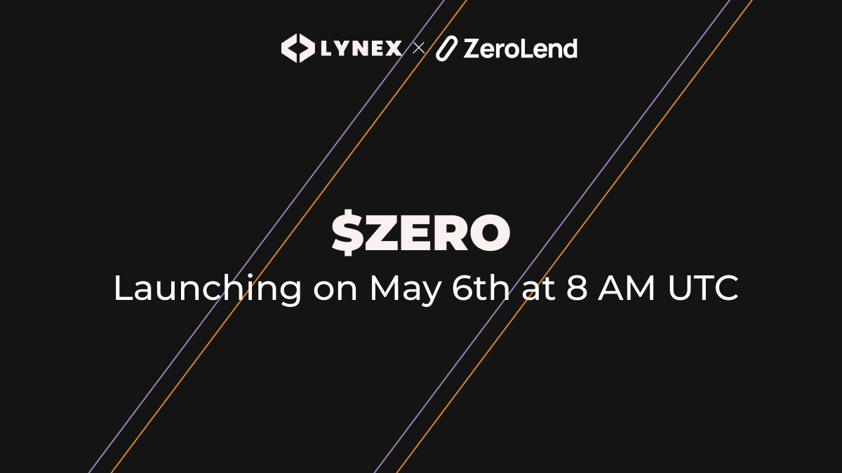 We're proud to be @zerolendxyz's exclusive DEX partner for their $ZERO token launch!

When? Monday the 6th at 8 AM UTC 👀🔥

@LynexFi 🤝 @zerolendxyz 

#ZeroLaunch