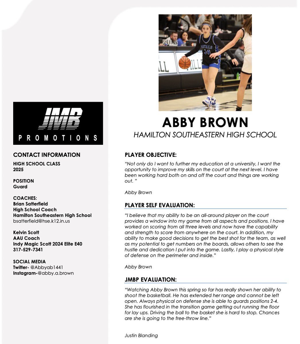 JMBPromotions (@blandingthough1) on Twitter photo Physicality and force are major areas of HSE wing Abby Brown <a href="/Abbyab1441/">Abby Brown</a> !!👇🏿
youtube.com/watch?v=hOaLOT…
youtube.com/watch?v=JgB6BB… Physicality and force are major areas of HSE wing Abby Brown <a href="/Abbyab1441/">Abby Brown</a> !!👇🏿
youtube.com/watch?v=hOaLOT…
youtube.com/watch?v=JgB6BB…