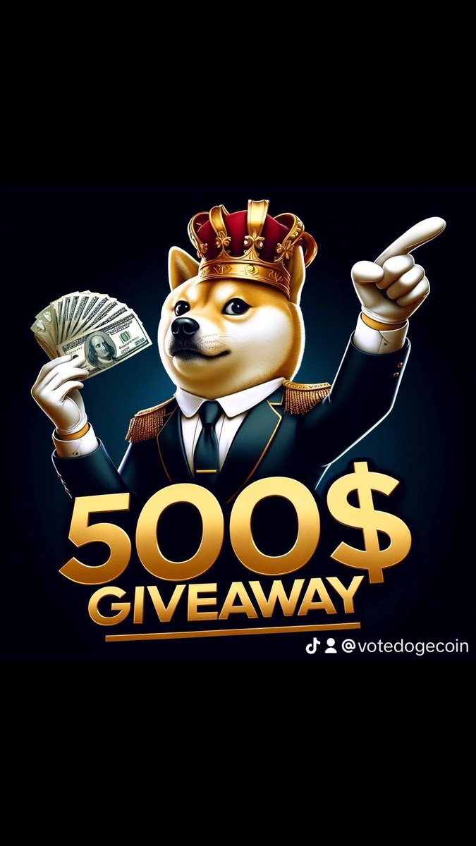 🎉 We're rolling out another $500 VoteDoge Giveaway!🌟 We've already shared $3000 with our community, and there's more on the way! 🌟 How to Enter: 1️⃣ Like, Share & Follow @VoteDoge 2️⃣ Join our Telegram @VoteDoge 3️⃣ Buy at least $1 worth of VoteDoge this week 4️⃣ Comment “Done”…