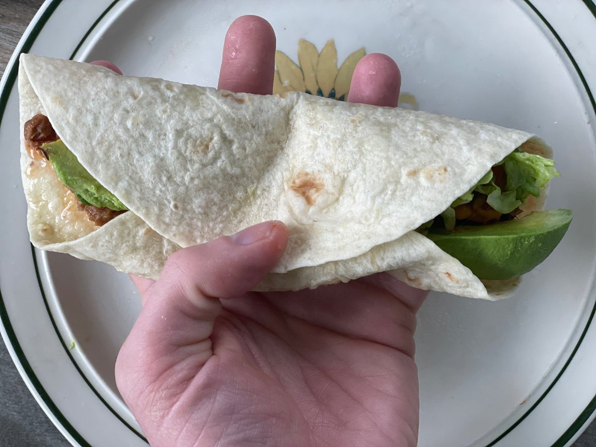 Vegan Burrito with Avocado, Beyond Sausage, Vegan Cheese, Lettuce, Tomato, Onions, Jalapeños & Hot Sauce, on a Tortilla! . . . . #vegan #veganfood #veganism #veganburrito #beyondmeat #avocado #avocadolover #avo #veganfoodporn #veganfortheanimals #pdxvegans #portlandvegans