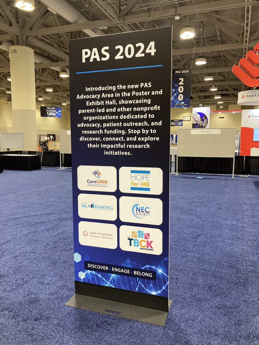 Set up and ready to welcome you to the advocacy area in just a little bit during the poster sessions! 

Thank you @PASMeeting for this amazing opportunity & inclusion of #PatientAdvocacy! 

We are real close to the #NeonatalNeurology posters, so looking forward to seeing our